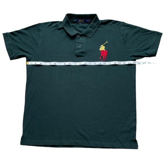 Green Ralph Lauren Polo Shirt (XL) - Picture 4 of 6